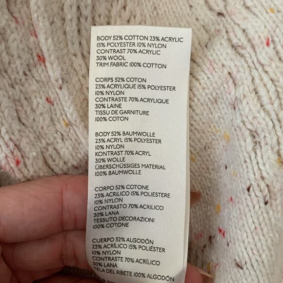 Free People Capture The Moment Confetti Knit Hooded Zip Midi Sweater Cardi Coat - Picture 6 of 6